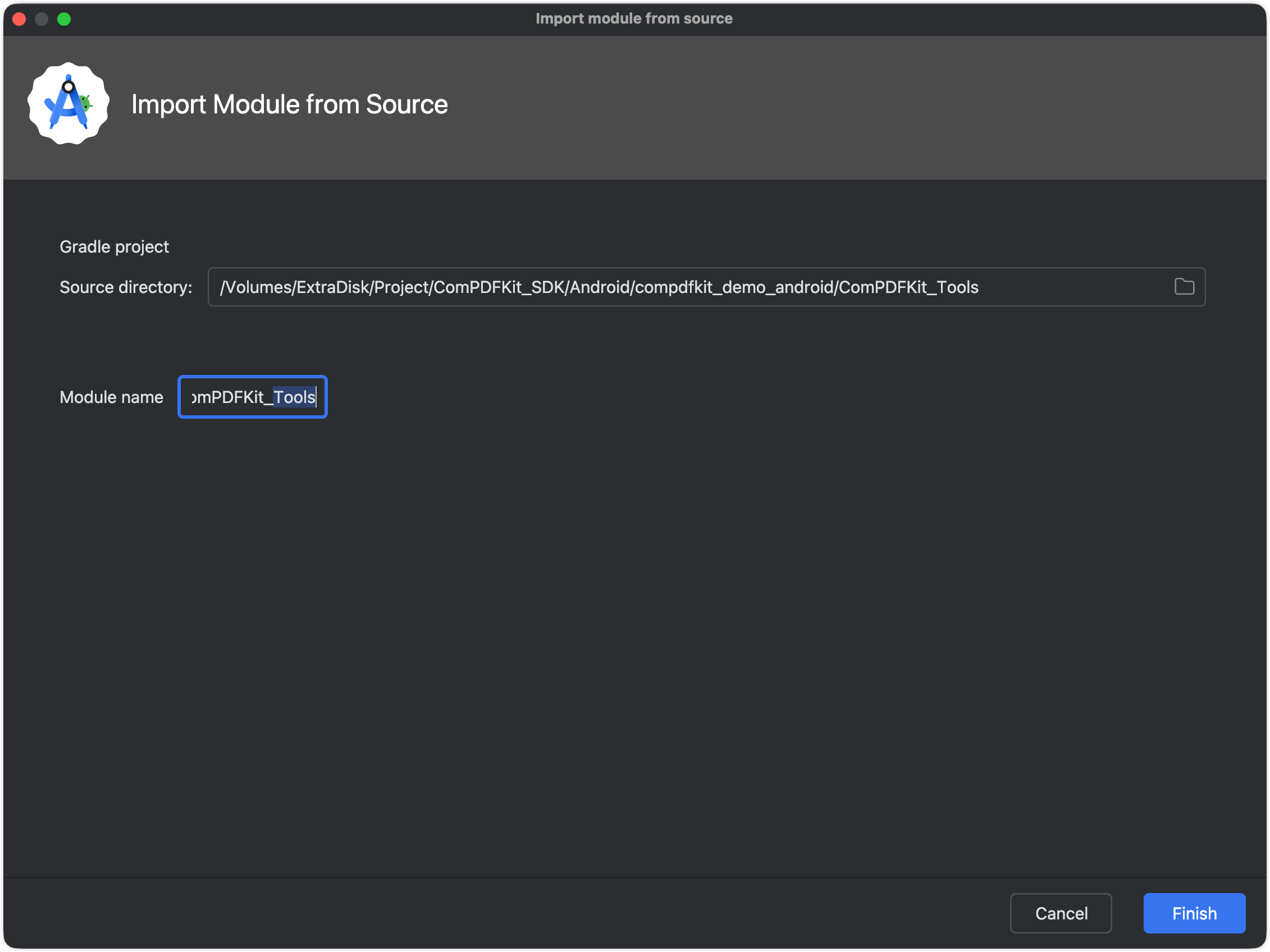 Import Module 示意